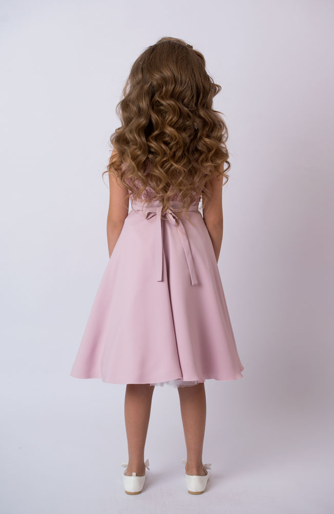 Детское розовое платье Джениффер
